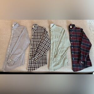 (4) Brooks Brothers Original Polo & Regent style button down shirts size Large.